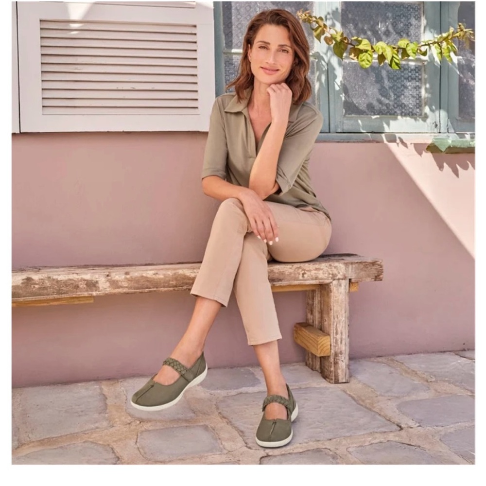Hotter Sage Green Loafers